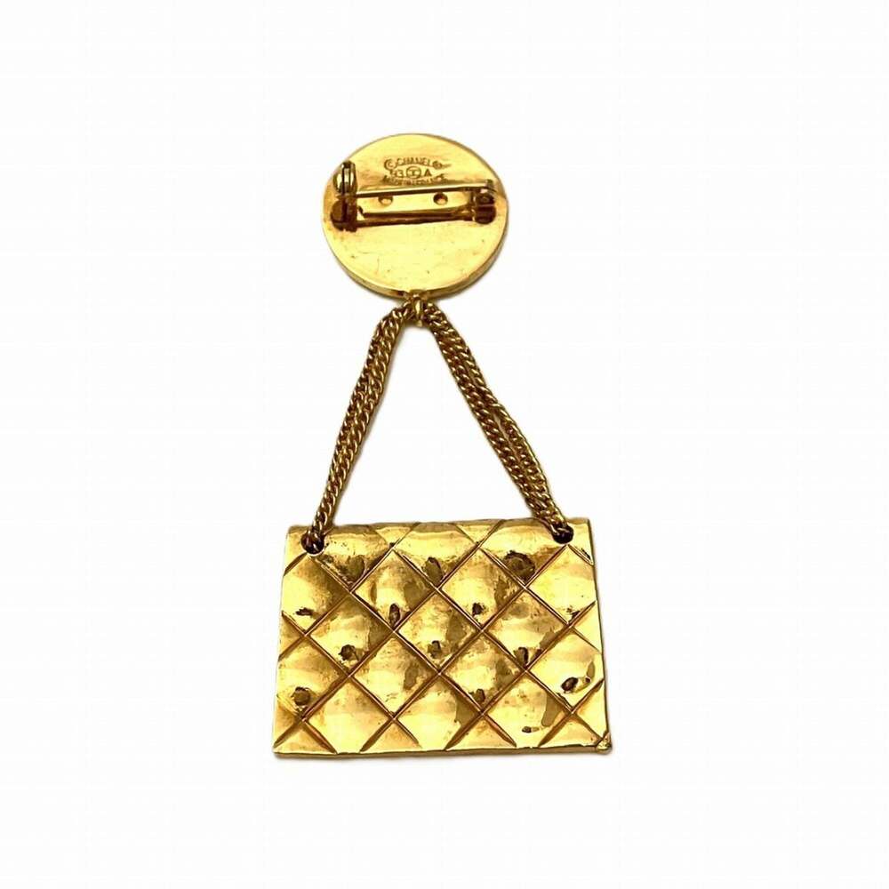 CHANEL Authentic Gold Brooch - Picture 4 of 10
